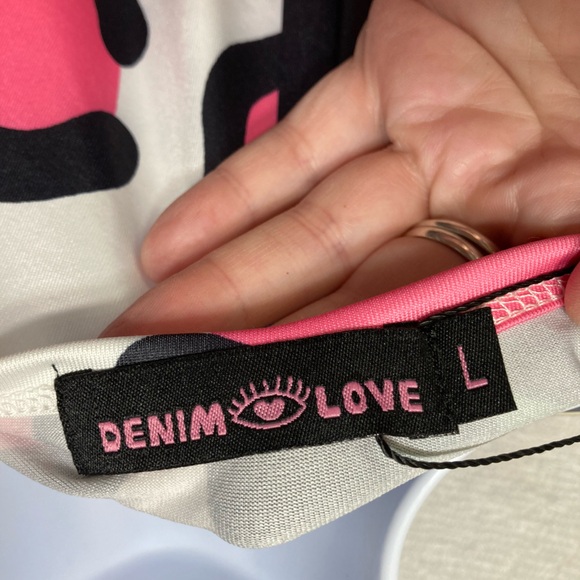 DENIM LOVE Funky Fun Dress Tunic Large 22”x32” NWT 0042 - Picture 4 of 8